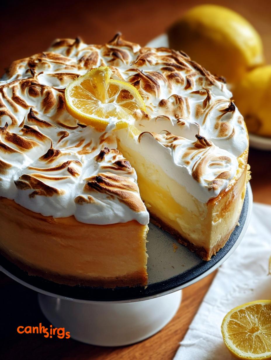 Divine Lemon Curd Meringue Cheesecake: 1 Incredible Bites - Lemon Curd Meringue Cheesecake - additional detail