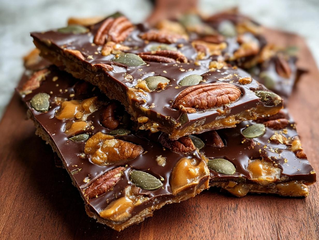 Best Milk Chocolate Pumpkin Buttercrunch Recipe - Milk Chocolate Pumpkin Buttercrunch - additional detail