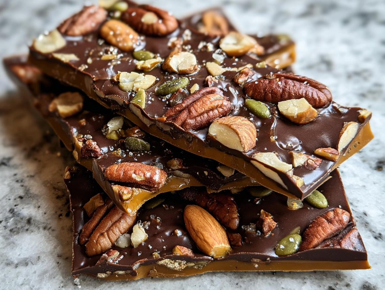 Best Milk Chocolate Pumpkin Buttercrunch Recipe - Milk Chocolate Pumpkin Buttercrunch - additional detail