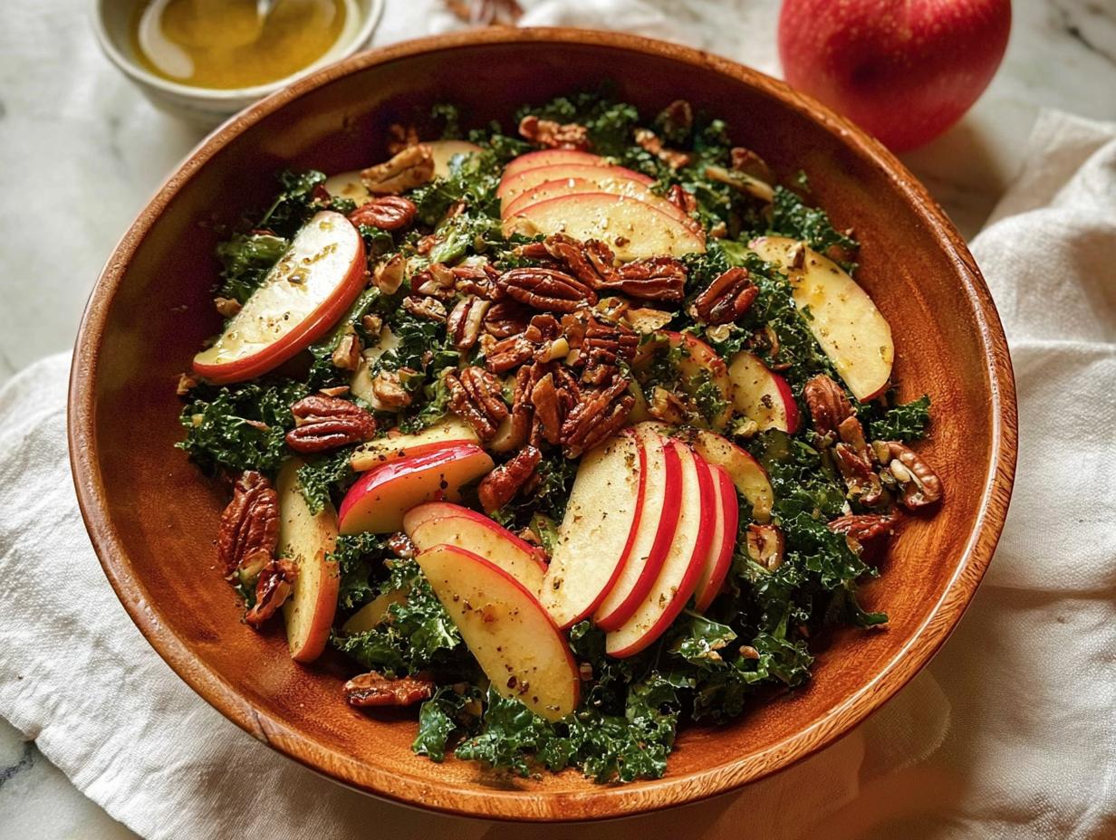 Nutty Harvest Honeycrisp Kale: Amazing Fall Salad - Nutty Harvest Honeycrisp Kale - main visual representation