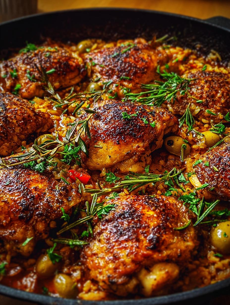 One Pan Spanish Chicken