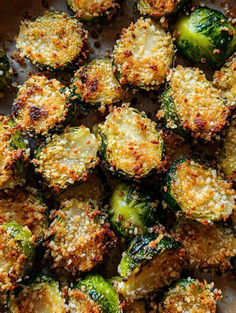 Parmesan Crusted Brussels Sprouts