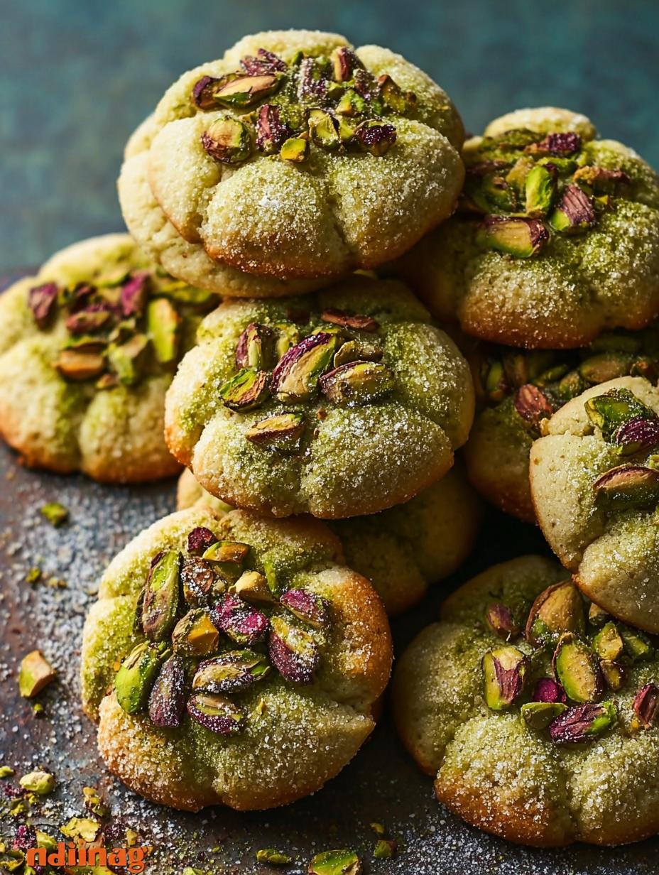 Pistachio Wedding Cookies