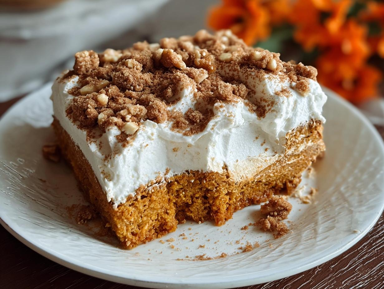 Pumpkin Spice Poke Cake
