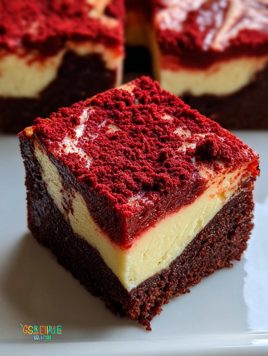 Red Velvet Cheesecake Brownies