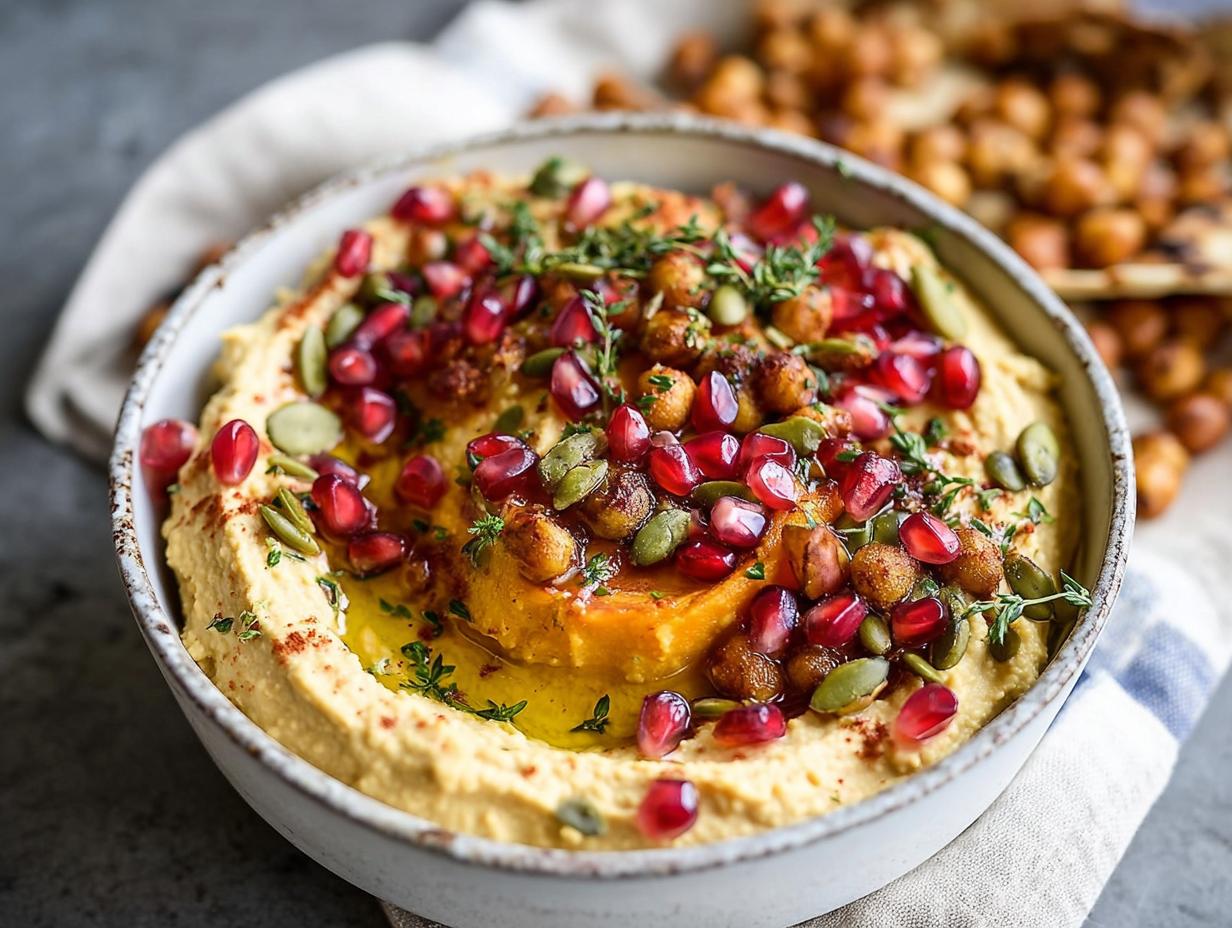 Amazing Roasted Butternut Squash Hummus in 30 Mins - Roasted Butternut Squash Hummus - additional detail