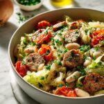 Sausage Cabbage White Bean