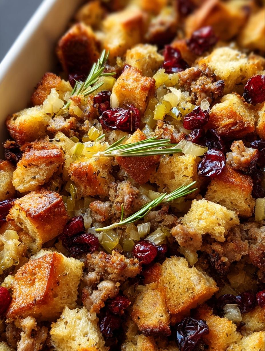 Sausage Cranberry Stuffing