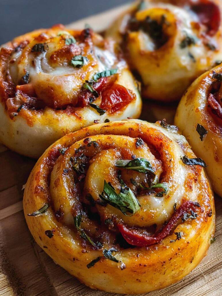 Savory Vegan Pizza Rolls