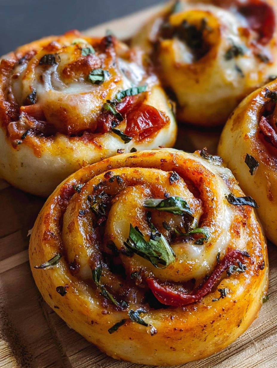 Savory Vegan Pizza Rolls