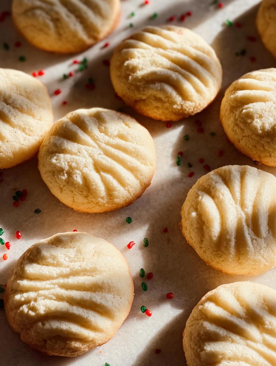Amazing 3-Ingredient Shortbread Cookies Recipe - Golden brown shortbread cookies on a cooling rack, ready to be served