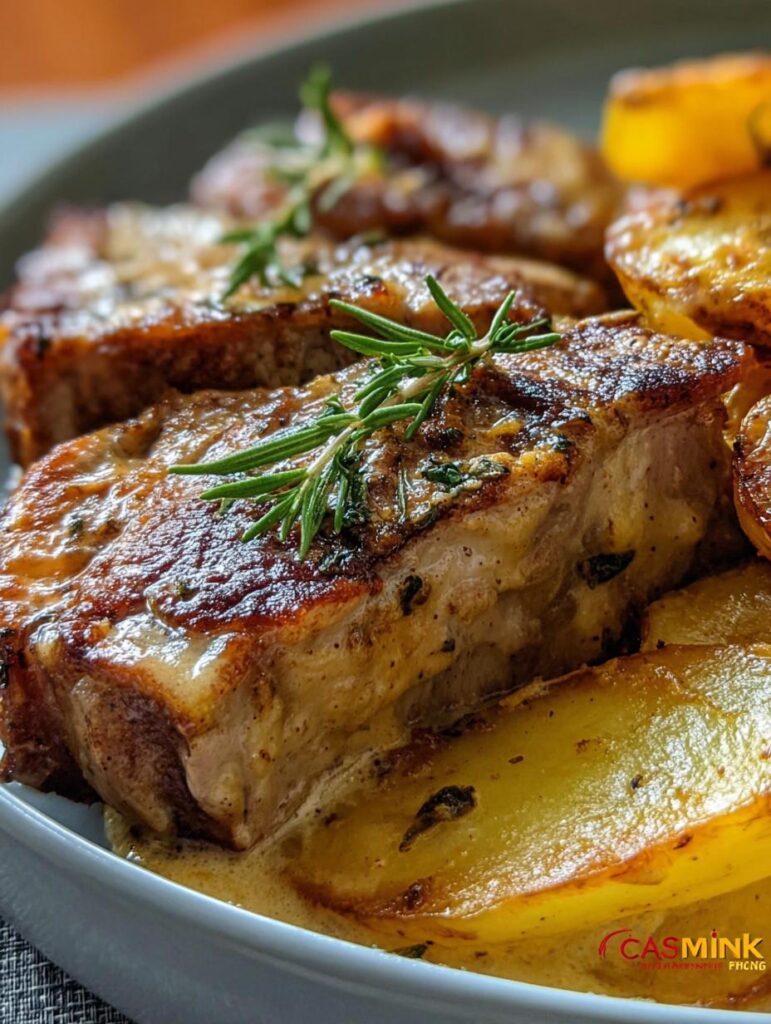Tender Chops Creamy Potatoes