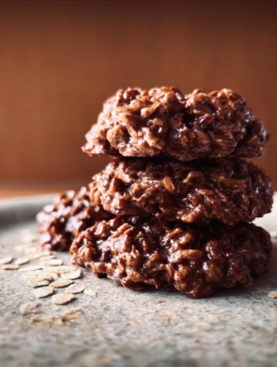 Close-up of Vintage Bake Cookies on parchment paper, showcasing their rich texture and chocolatey goodness
