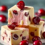 White Chocolate Cherry Fudge