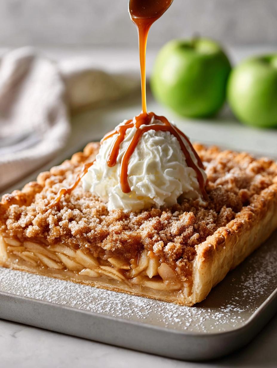 Delicious Caramel Apple Slab Pie for Fall Gatherings - Caramel Apple Slab Pie - main visual representation