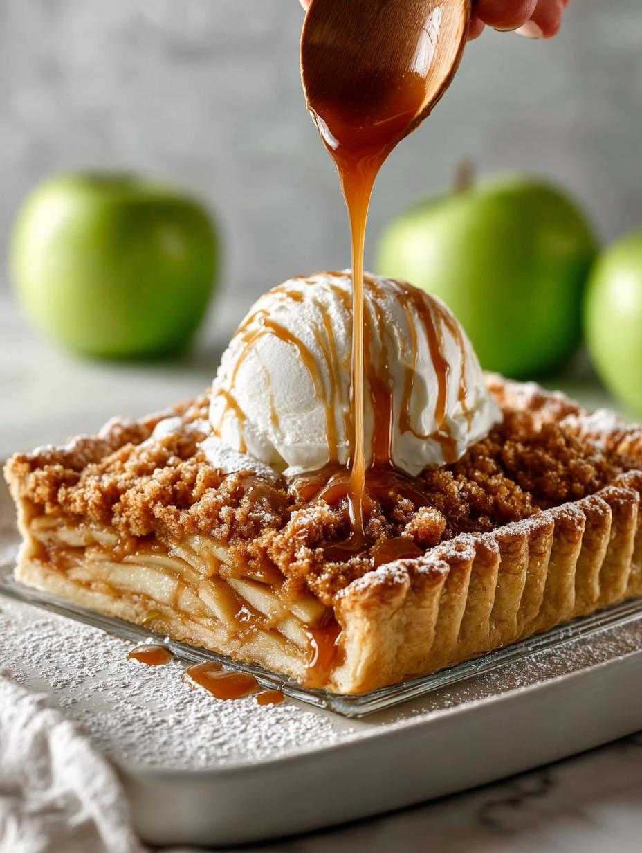 Caramel Apple Slab Pie