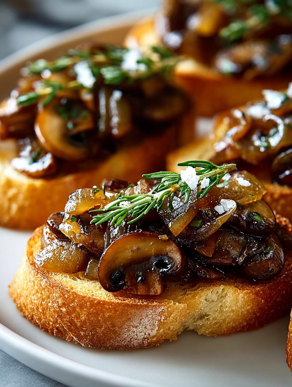 Caramelized Onion Mushroom Crostini: 7 Irresistible Bites - Caramelized Onion Mushroom Crostini - main visual representation
