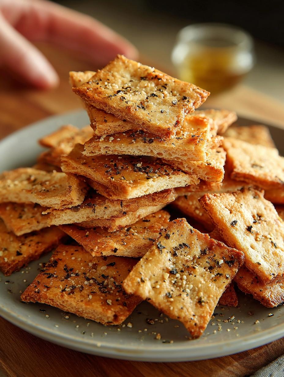 Ultra Crunchy Chickpea Crackers Recipe You’ll Love - Chickpea Crackers - main visual representation