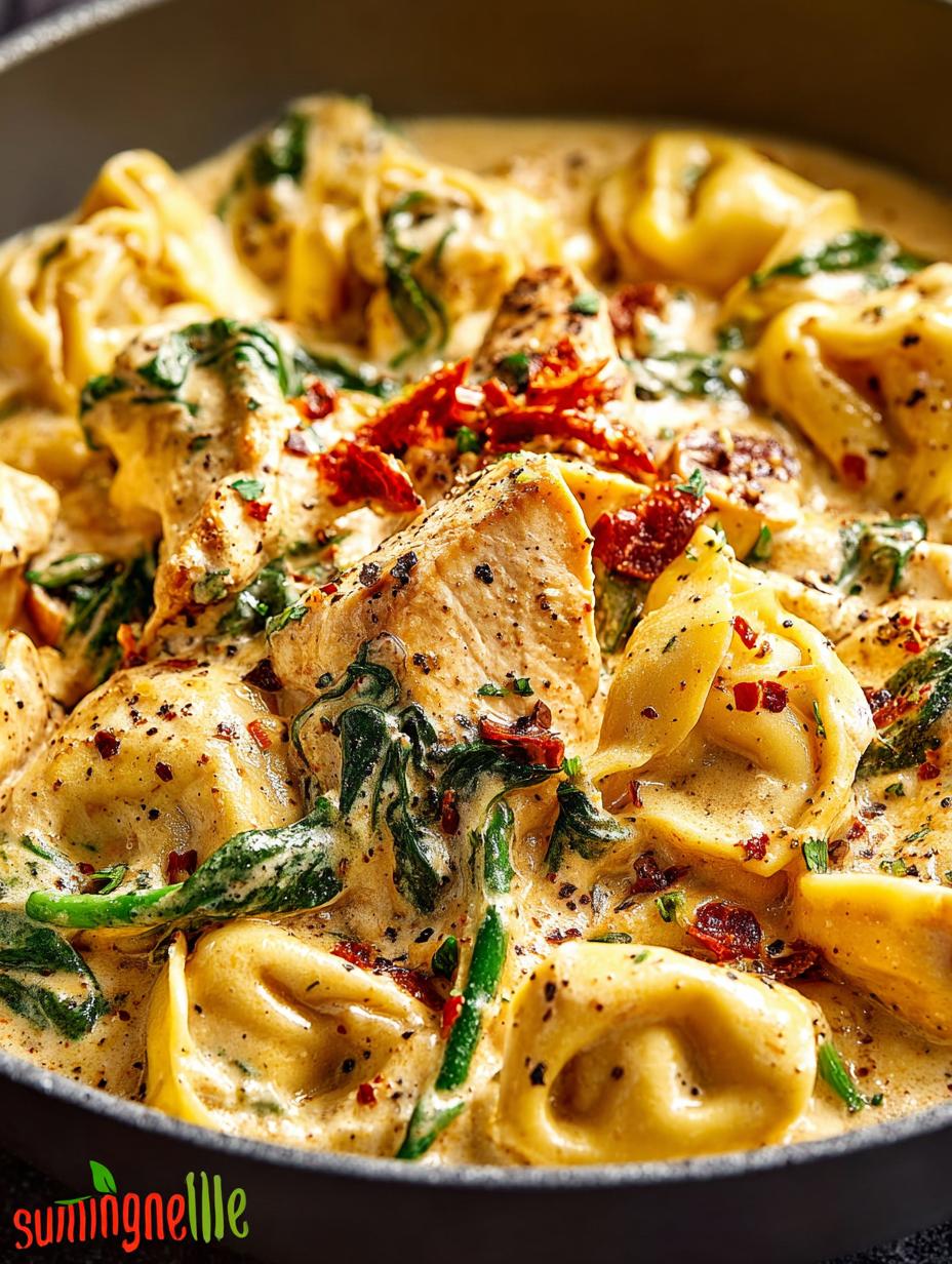 Creamy Tuscan Chicken Tortellini: A 40-Minute Delight - Creamy Tuscan Chicken Tortellini - main visual representation