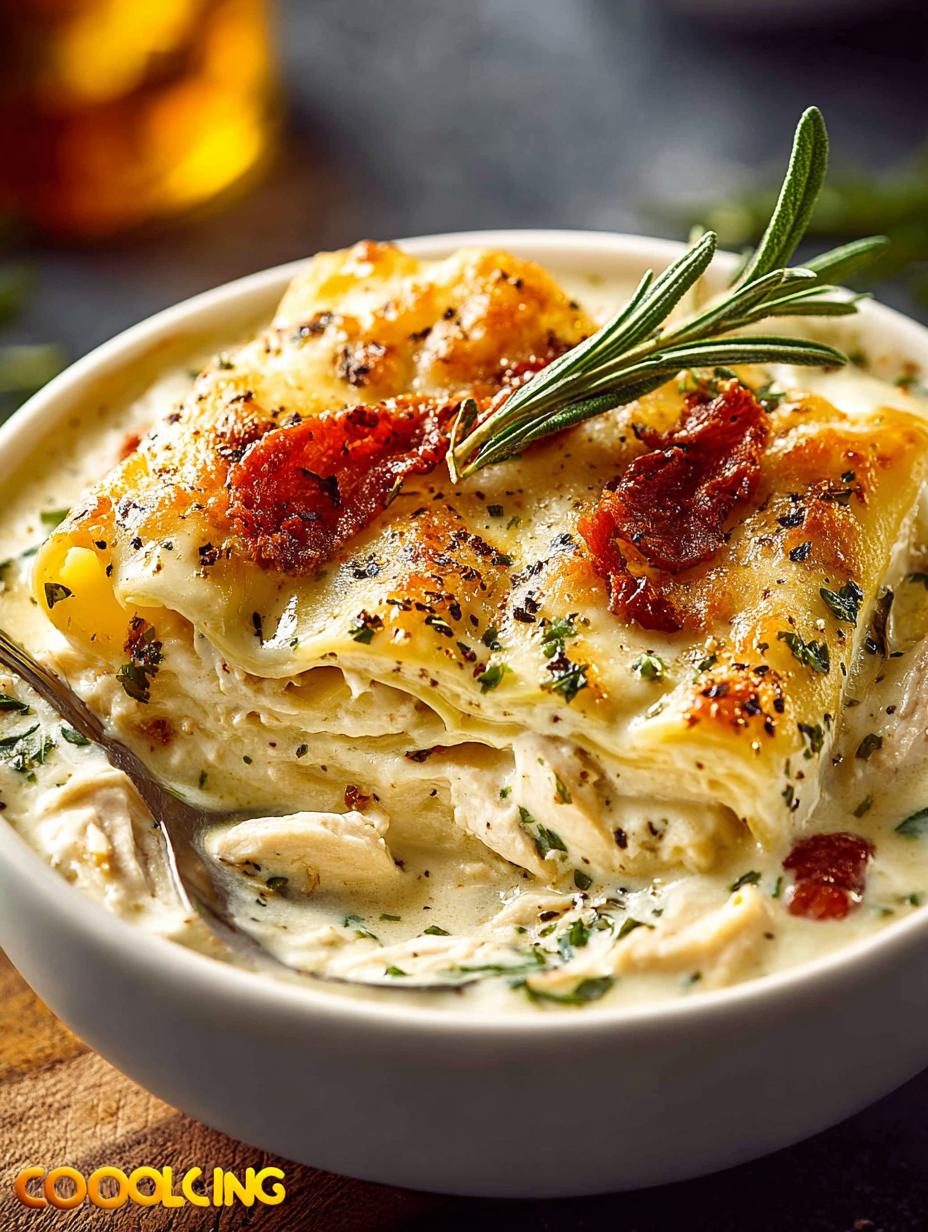 Delicious Creamy White Chicken Lasagna in 35 Minutes - Creamy White Chicken Lasagna - additional detail
