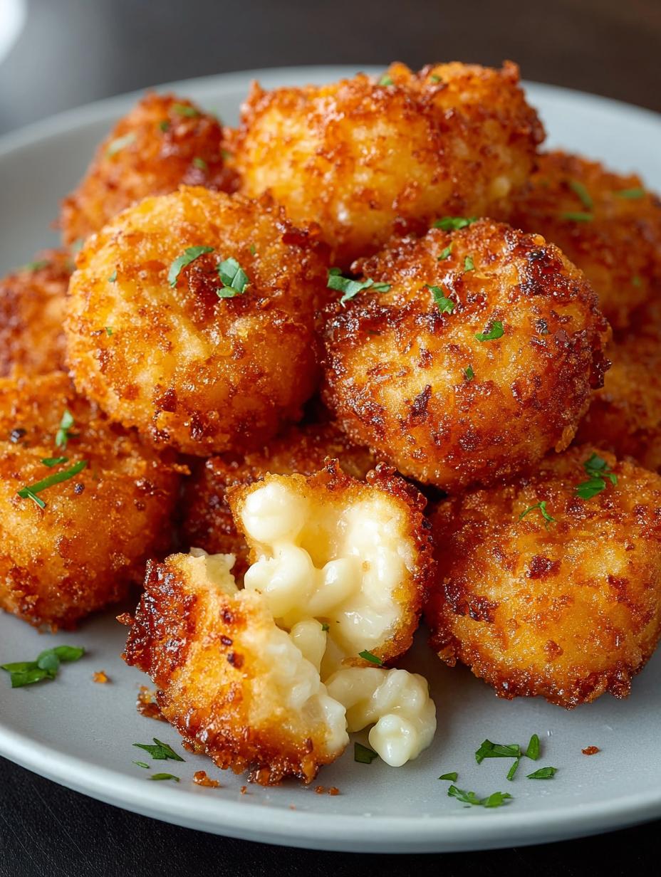 Delicious Crispy Fried Mac Cheese Balls Recipe - Crispy Fried Mac Cheese - main visual representation