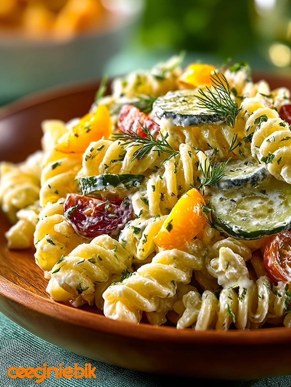 Dill Pickle Pasta Salad