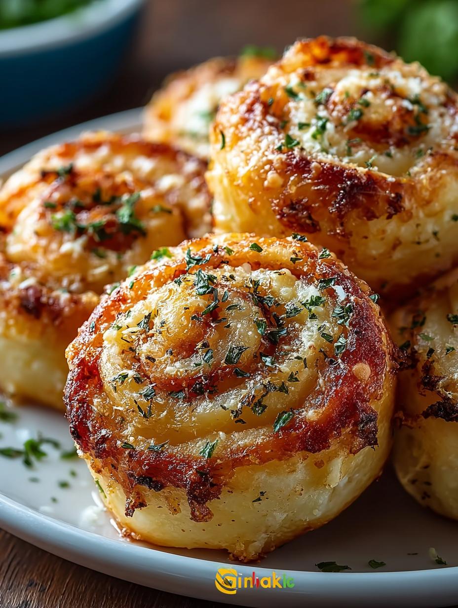 Garlic Parmesan Pizza Rolls