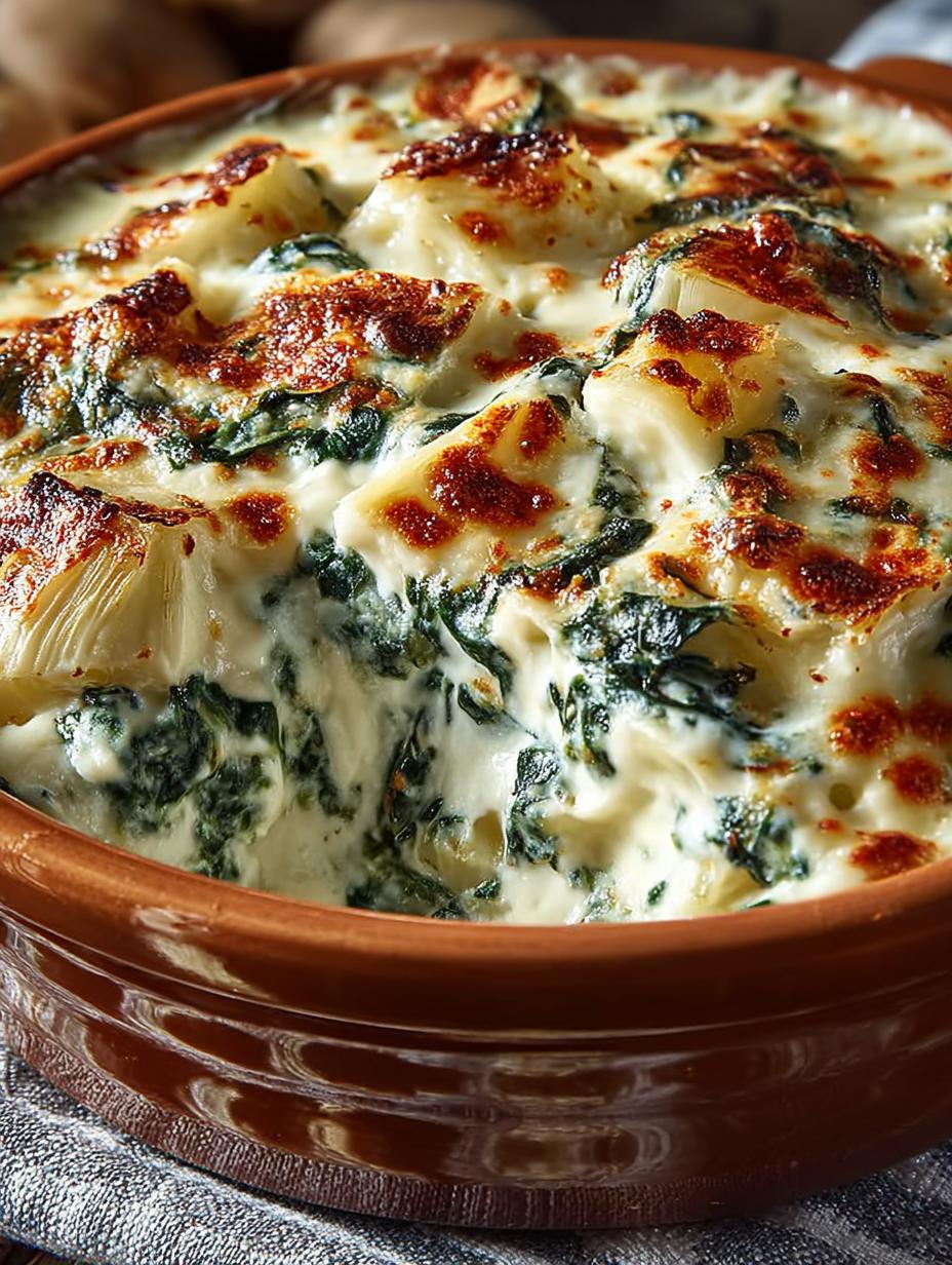 Irresistible Creamy Spinach Artichoke Dip Everyone Loves - Irresistible Creamy Spinach Artichoke - additional detail