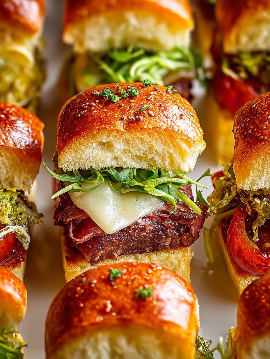 Easy Italian Sliders: 12 Layers of Flavorful Delight - Italian Sliders - additional detail
