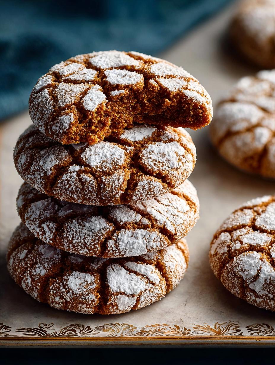 Molasses Crinkle Cookies