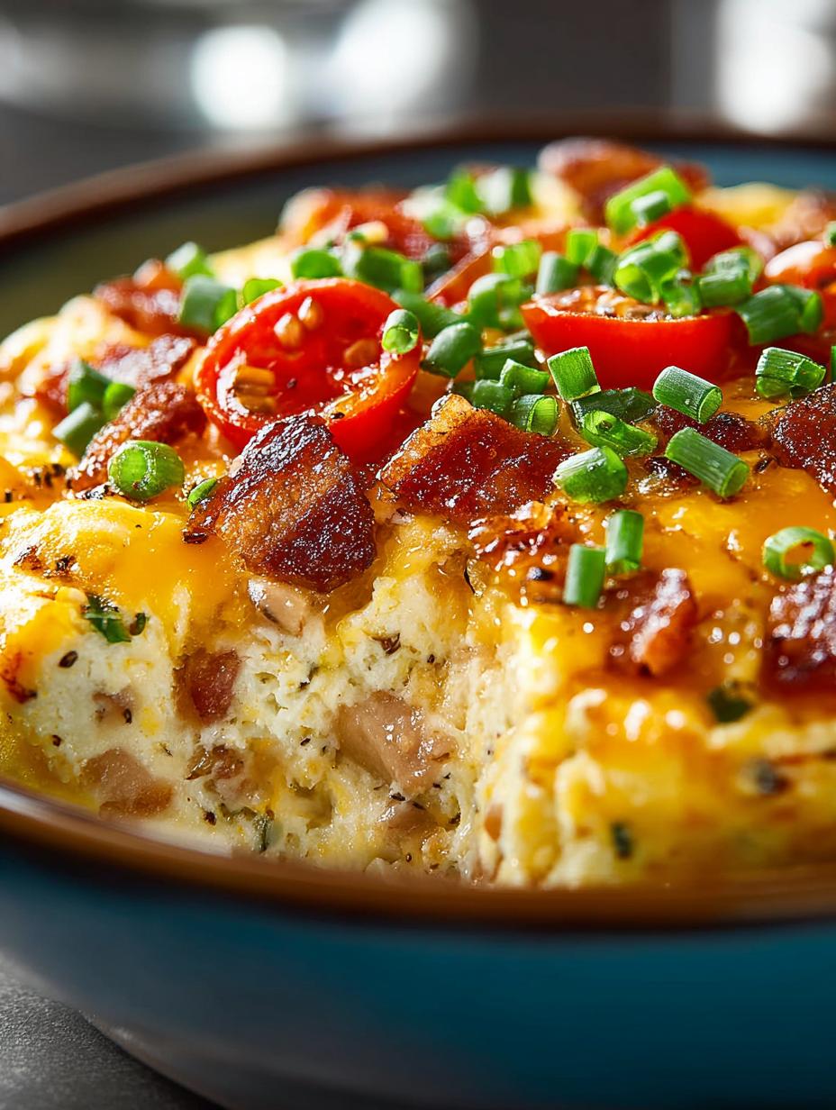 Cozy Overnight Slow Cooker Breakfast Casserole Delight - Overnight Slow Cooker Breakfast - main visual representation