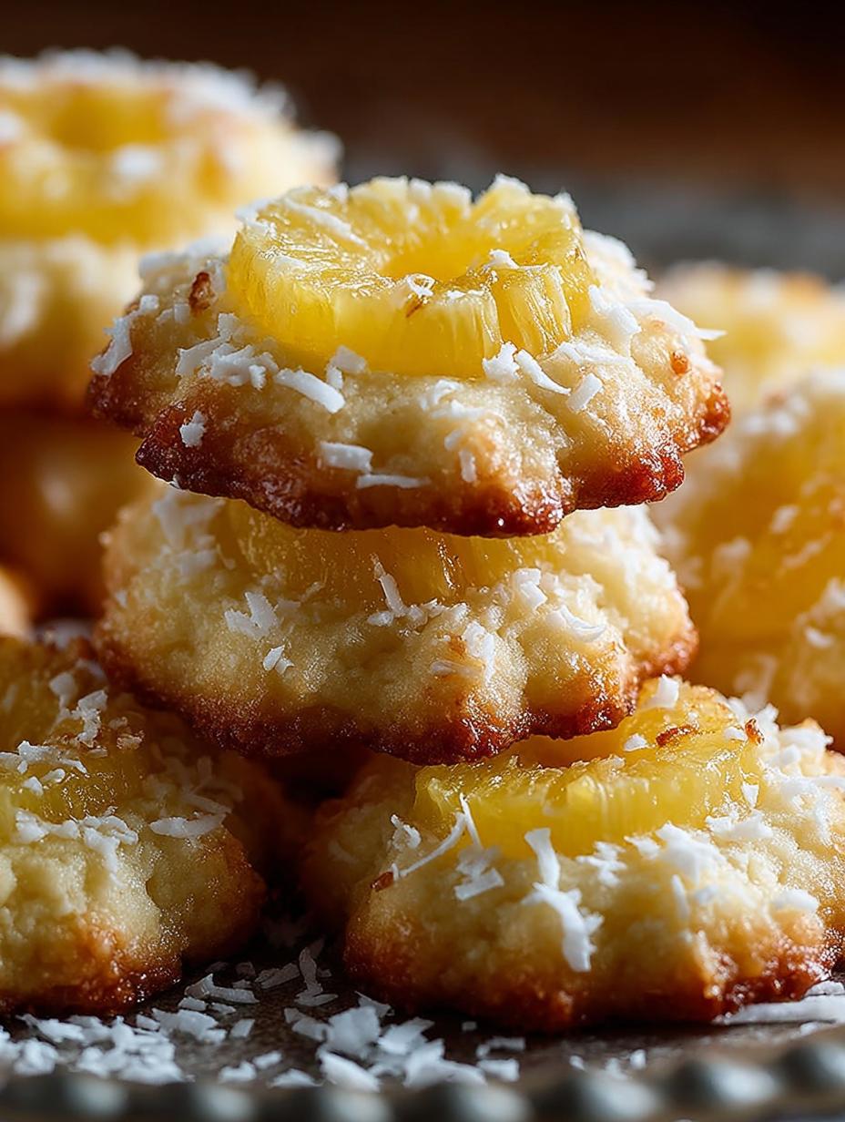 Pineapple Coconut Thumbprint Cookies: 5 Tropical Delights - Pineapple Coconut Thumbprint Cookies - main visual representation