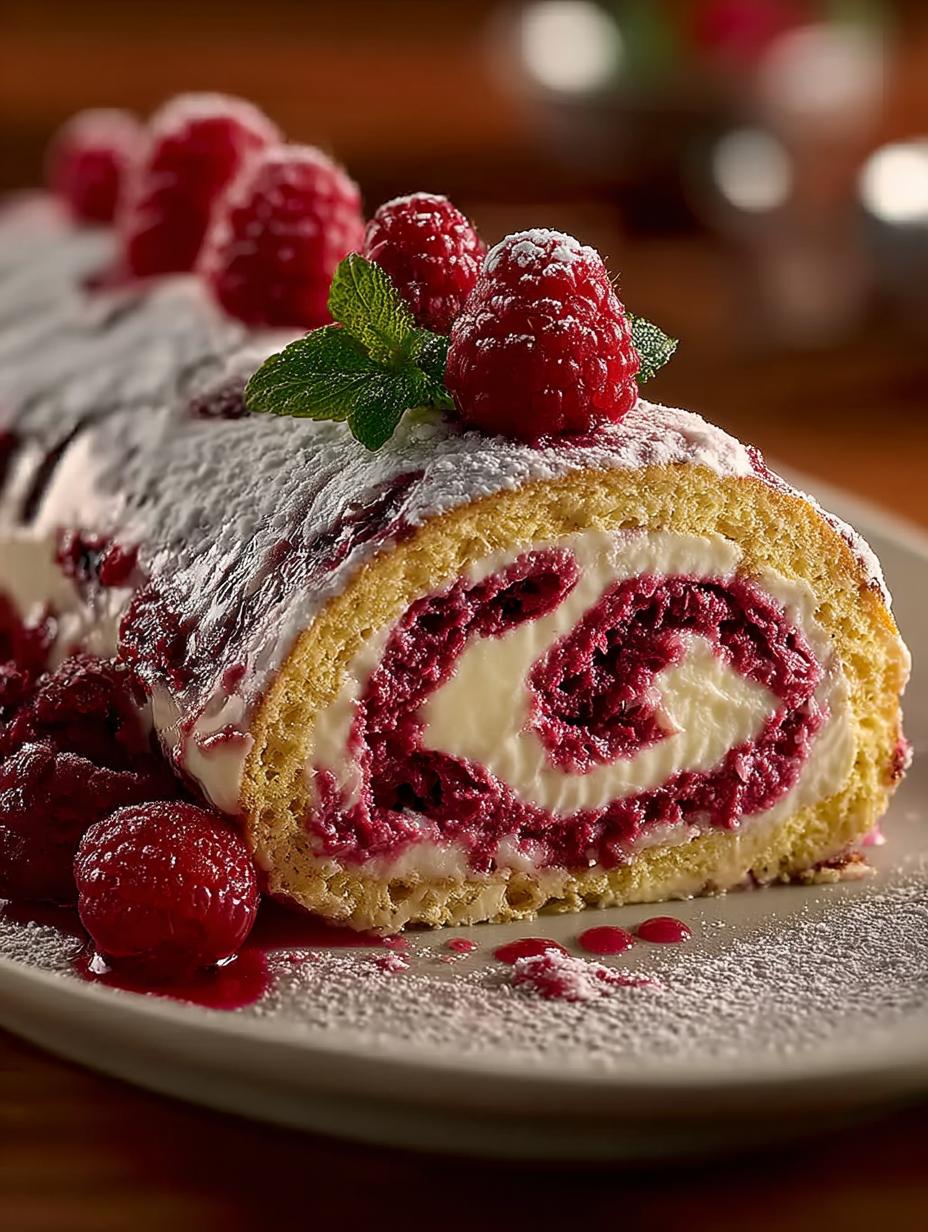 Raspberry Swirl Christmas Roll: 5 Steps to Festive Perfection - Raspberry Swirl Christmas Roll - additional detail