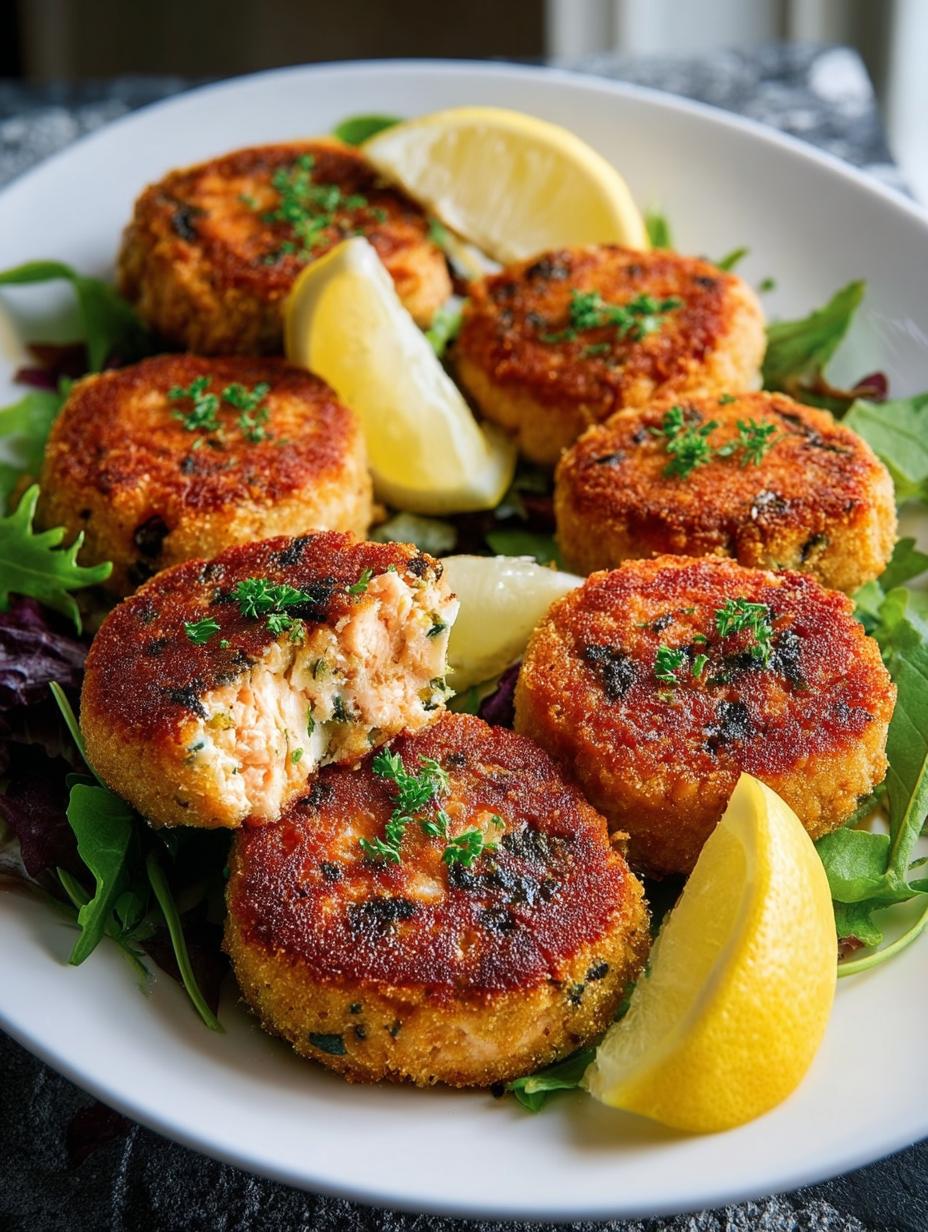 Salmon Patties with Lemon