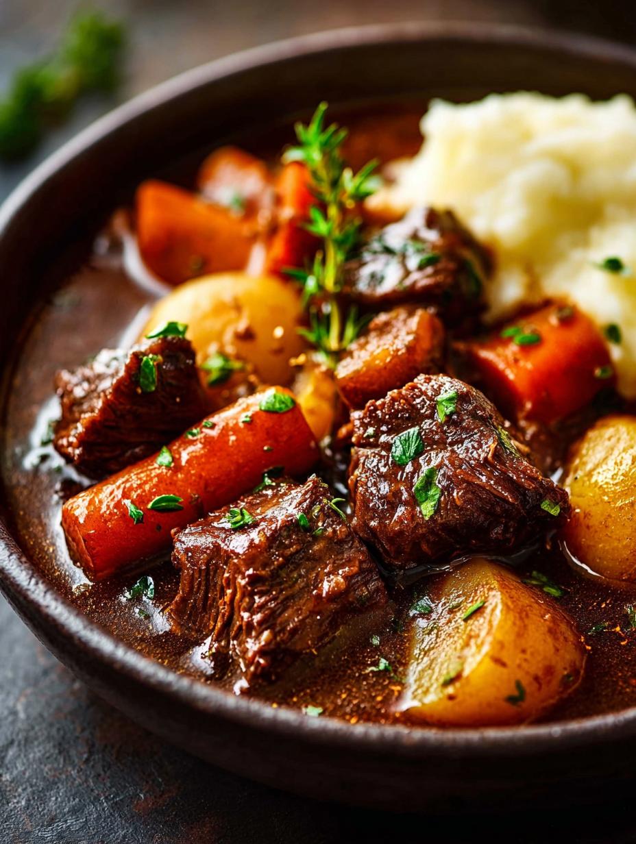 Slow Cooker Beef Bourguignon: 5 Steps to Comforting Bliss - Slow Cooker Beef Bourguignon - main visual representation