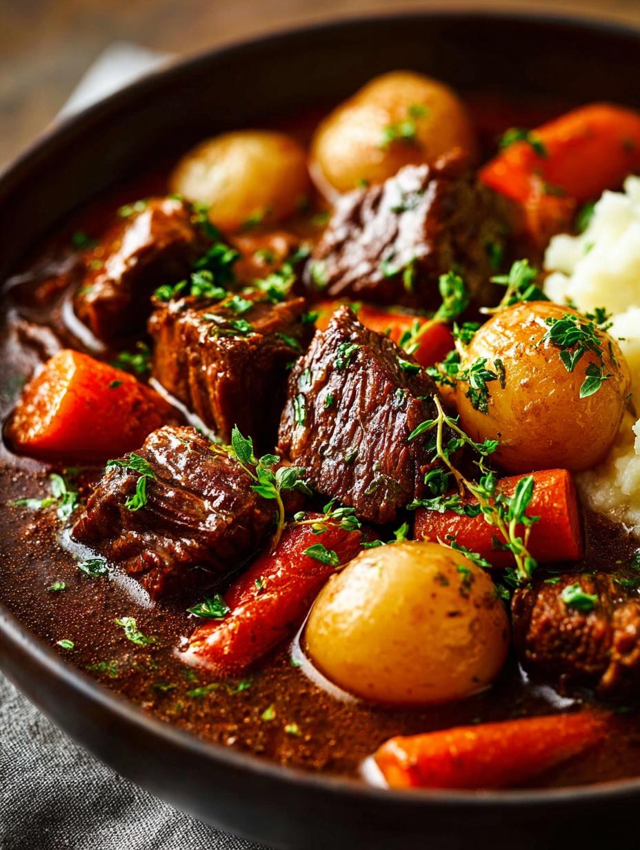 Slow Cooker Beef Bourguignon: 5 Steps to Comforting Bliss - Slow Cooker Beef Bourguignon - additional detail