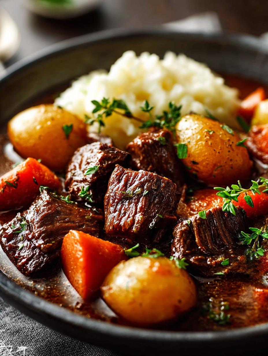 Slow Cooker Beef Bourguignon