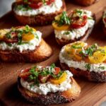 Whipped Ricotta Crostini with