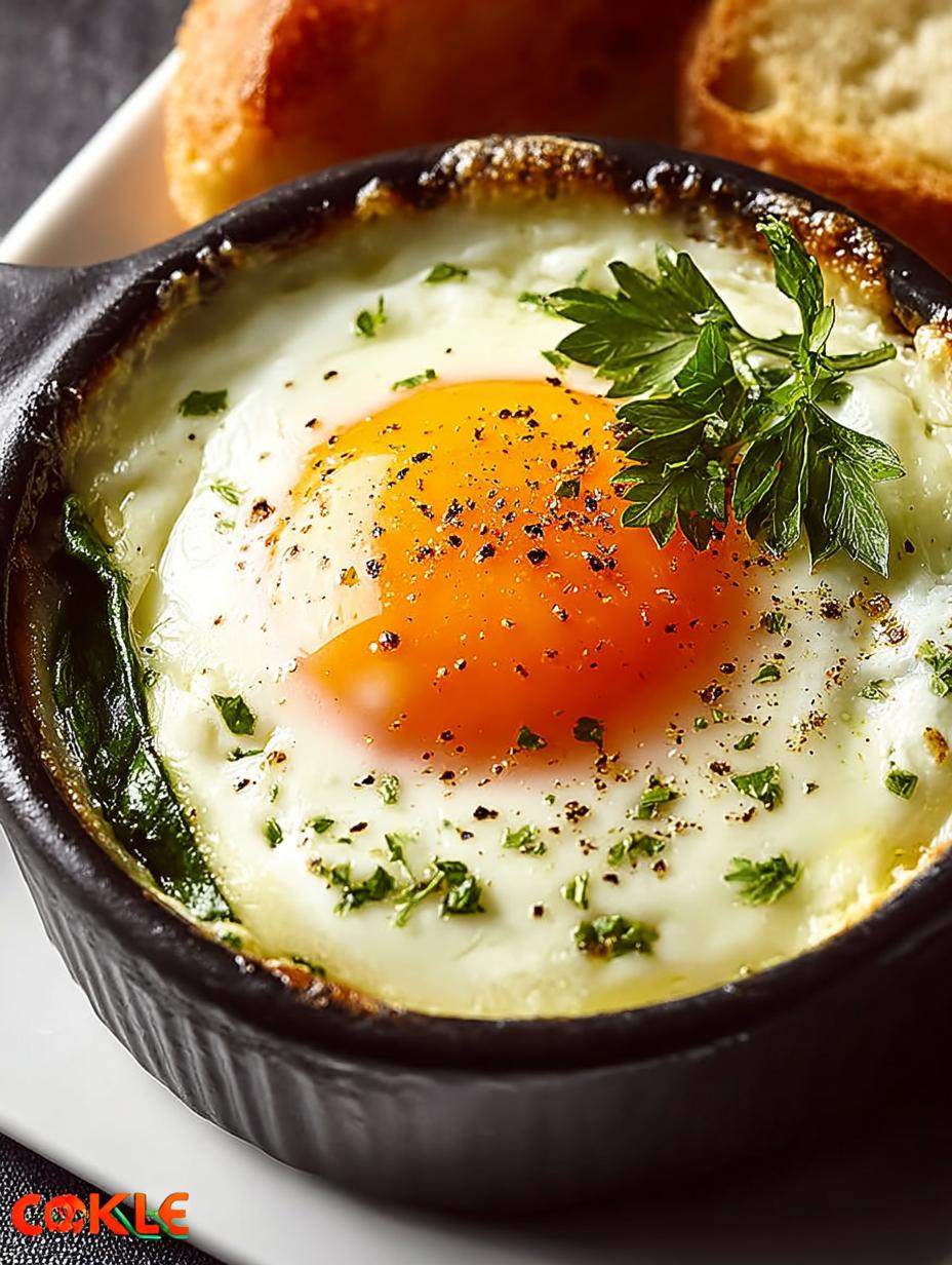 Easy Perfect Baked Eggs for a Healthy Breakfast - Baked Eggs - main visual representation