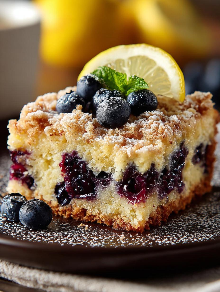 Blueberry Lemon Coffee Cake