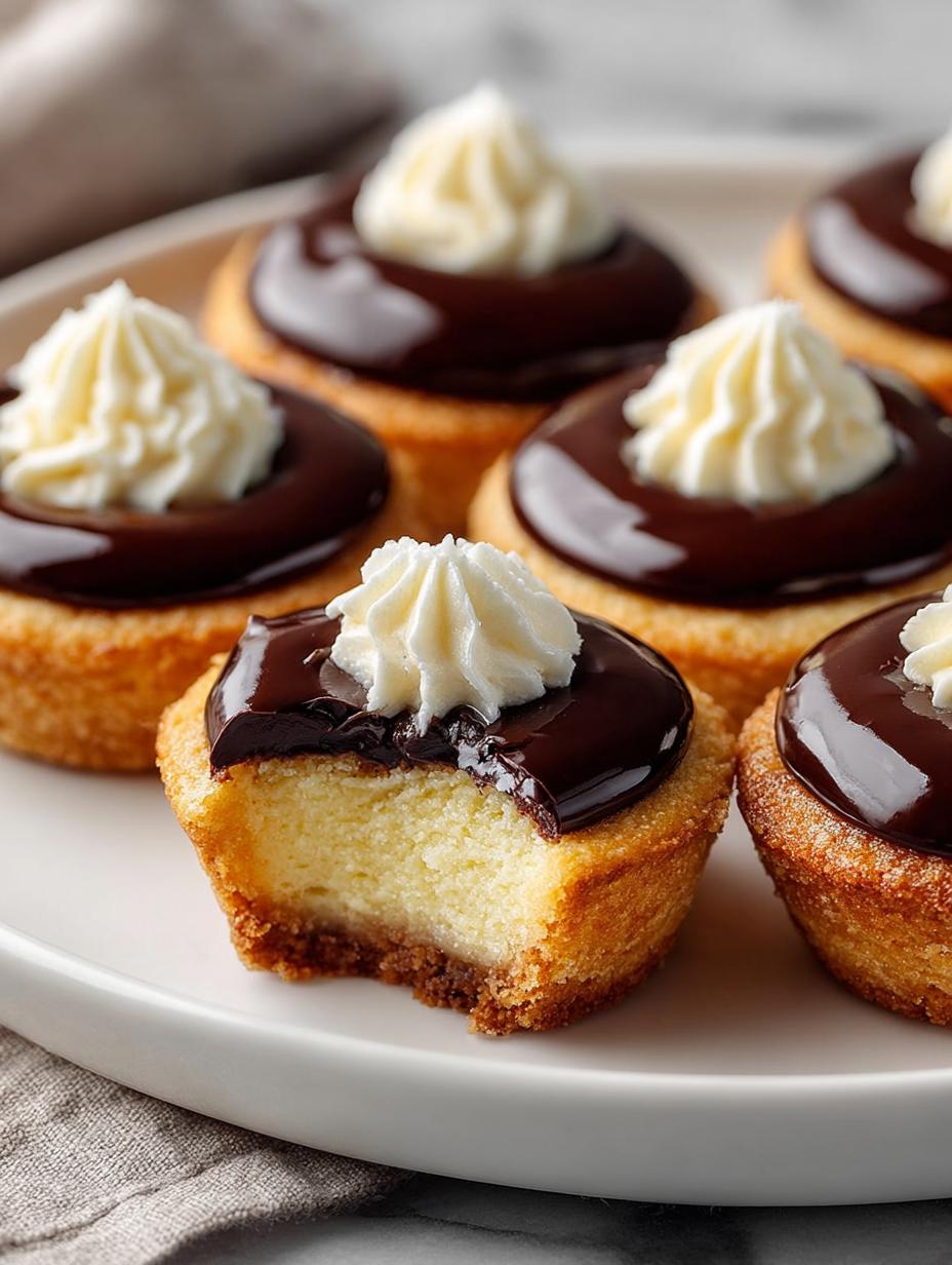 Boston Cream Cookie Cups
