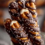 Caramel Chocolate Pretzel Rods