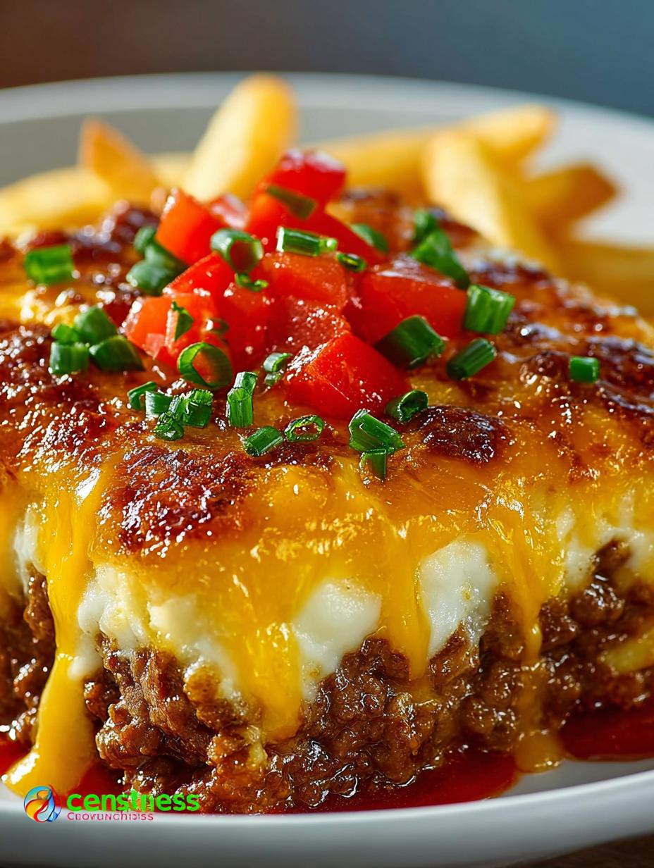 Delicious Cheeseburger French Fry Bake Recipe - Cheeseburger French Fry Bake - additional detail