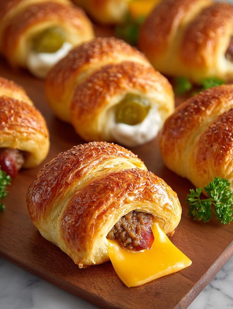 Cheeseburger Pigs Blanket: 24 Savory Snack Bites - Cheeseburger Pigs Blanket - additional detail