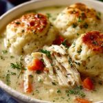 Chicken Dumplings with Biscuits