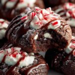 Chocolate Peppermint Kiss Cookies