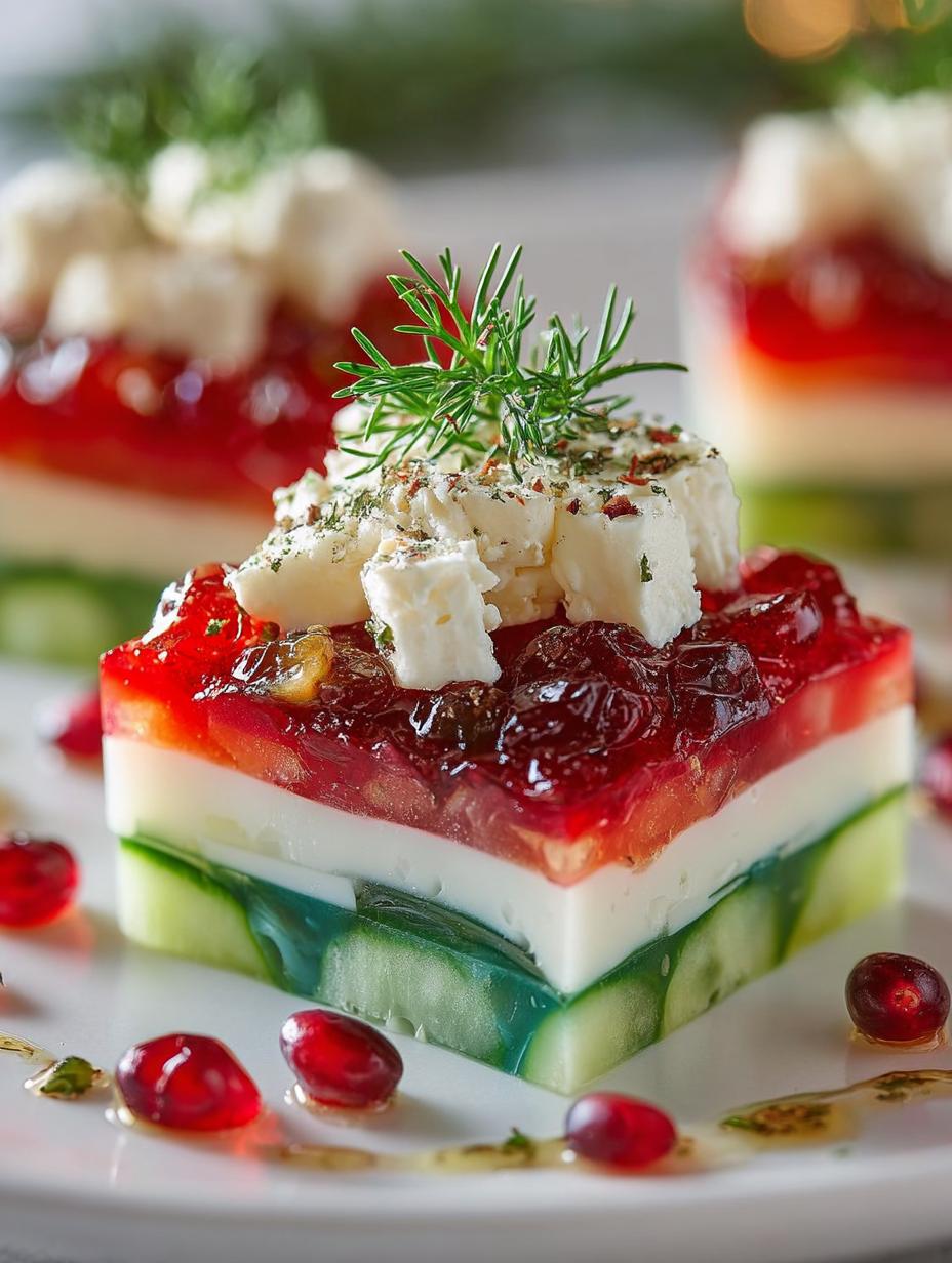 Christmas Ribbon Salad: 3 Layers of Festive Delight - Christmas Ribbon Salad - main visual representation