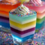 Colorful Unicorn Jello Cups