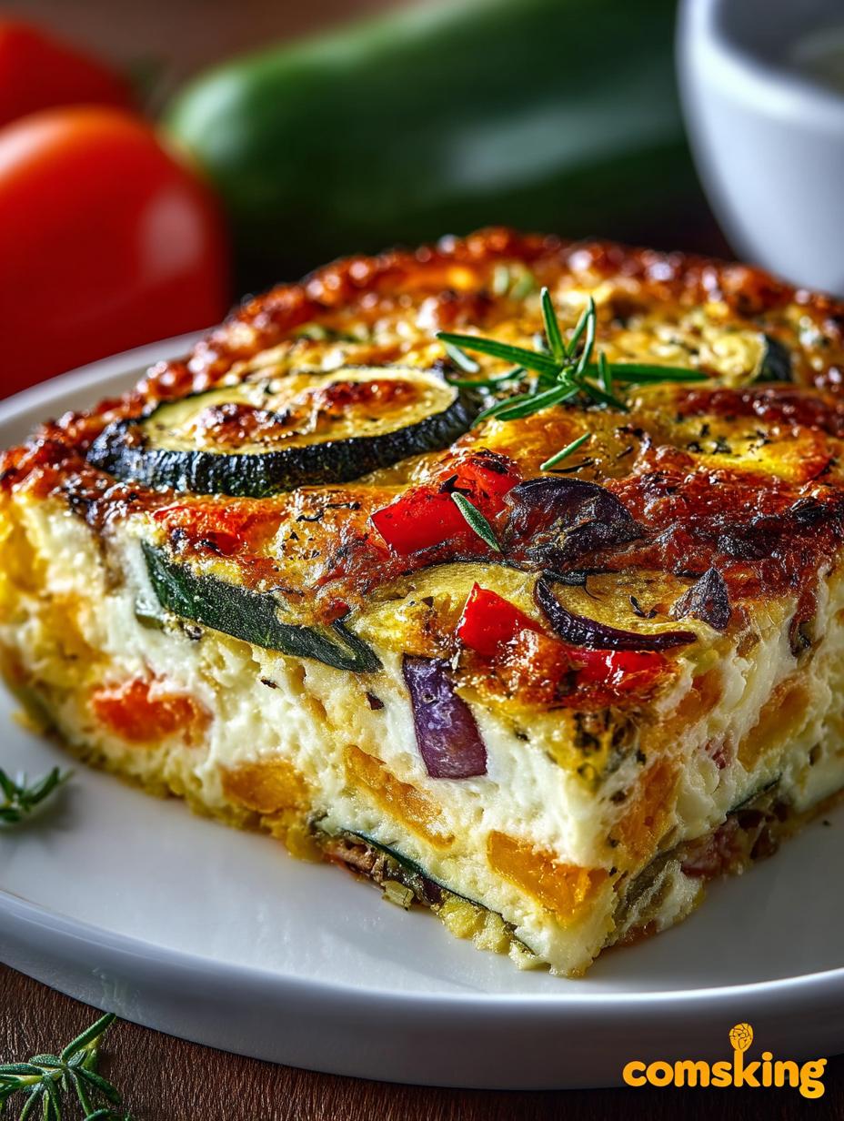 Delicious Cottage Cheese Veggie Bake Recipe for Dinner - Cottage Cheese Veggie Bake - additional detail