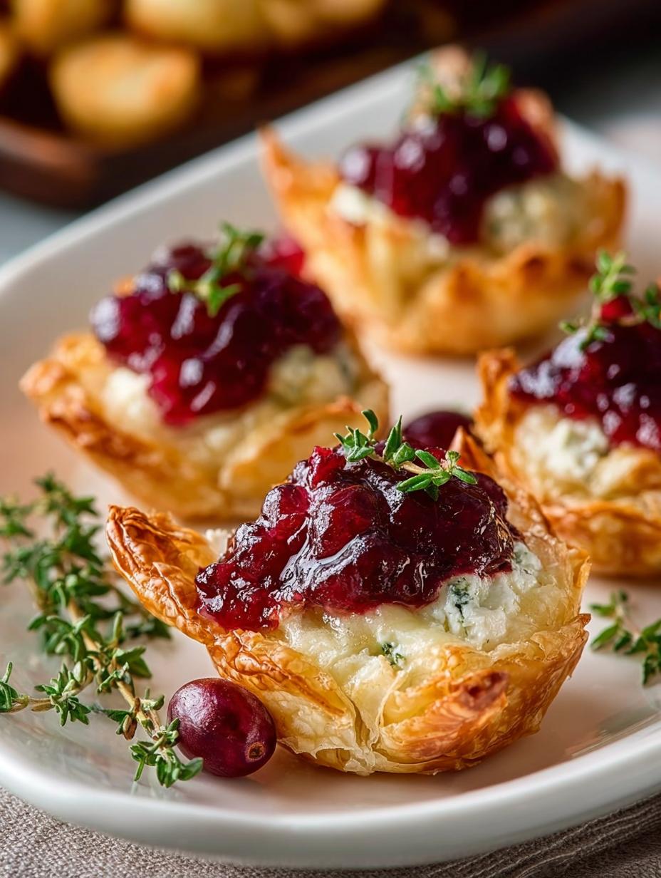 Cranberry Brie Phyllo Bites: 7 Irresistible Party Treats - Cranberry Brie Phyllo Bites - main visual representation